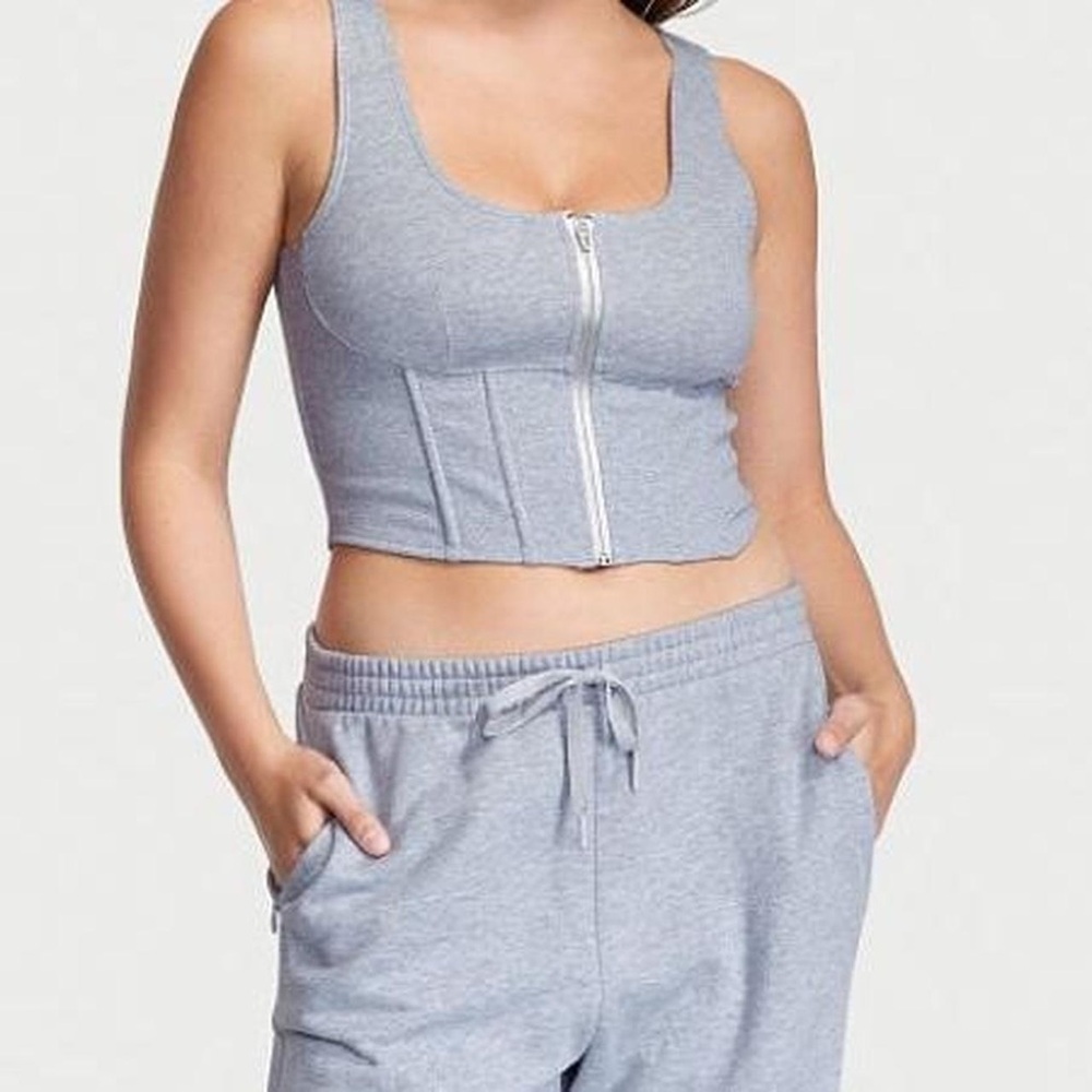 Victoria’s Secret fleece corset tank top